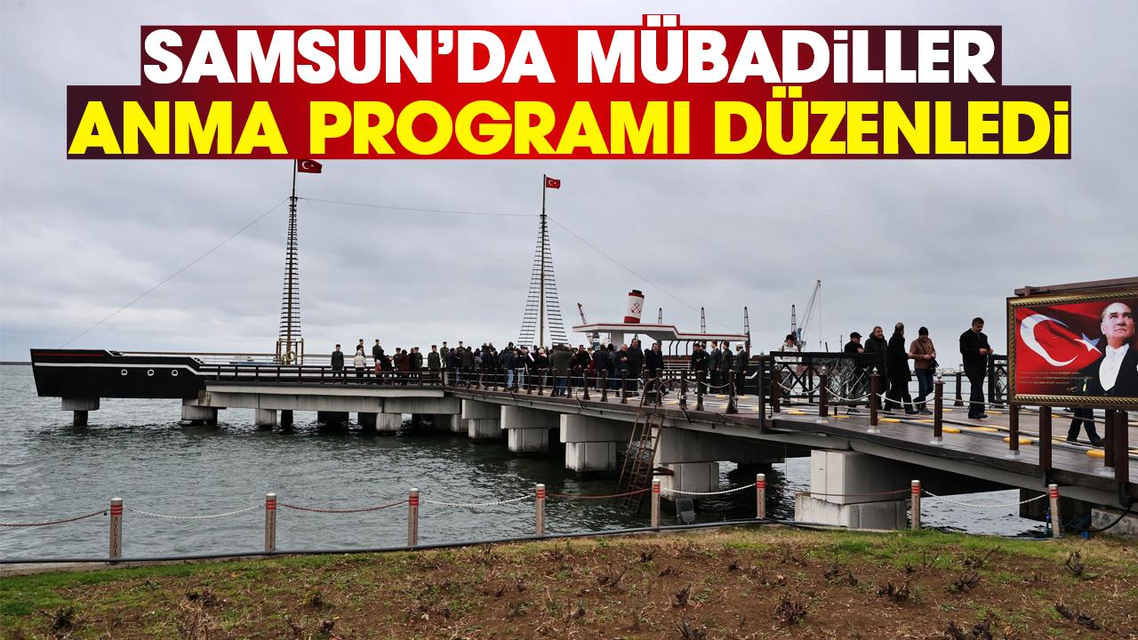 Samsun'da mübadelenin 100. yılında denize karanfil bırakıldı