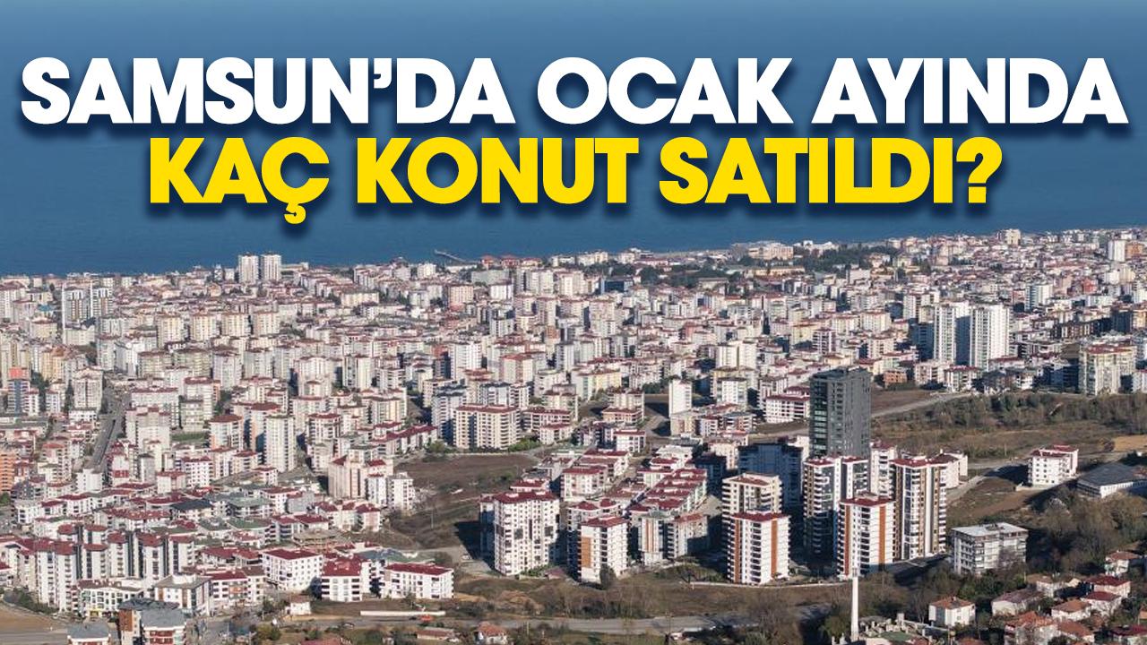 Samsun'da ocak ayında kaç konut satıldı?