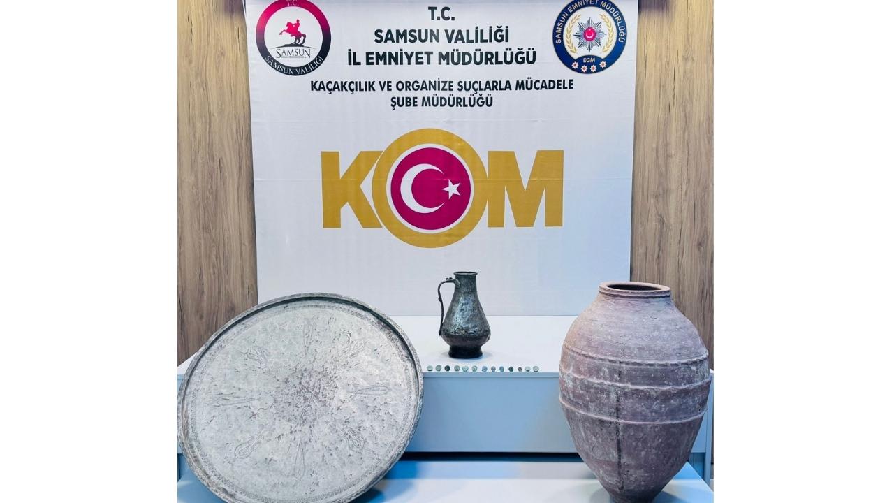 Samsun’da tarihi eser operasyonu