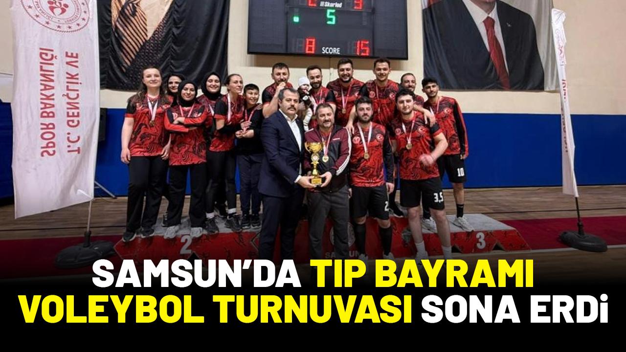 Samsun'da Tıp Bayramı voleybol turnuvası sona erdi