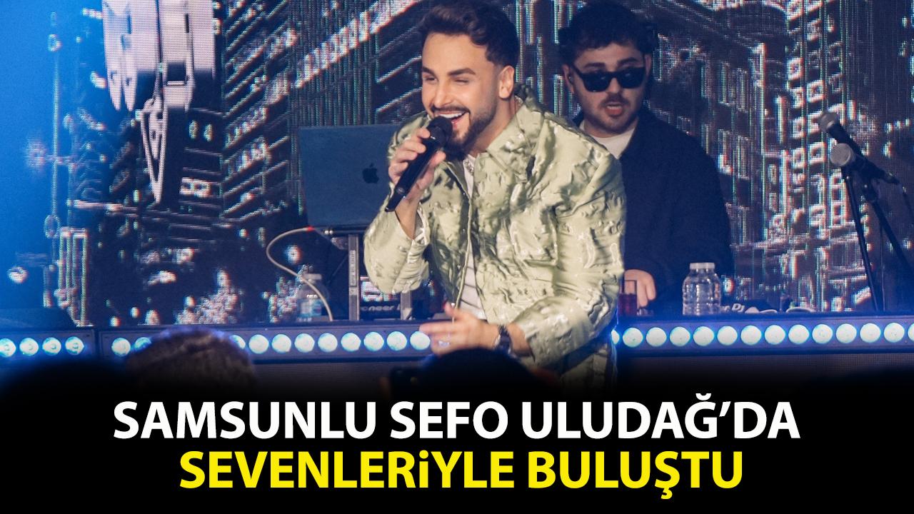 Samsunlu rapçi Sefo Uludağ'da konser verdi