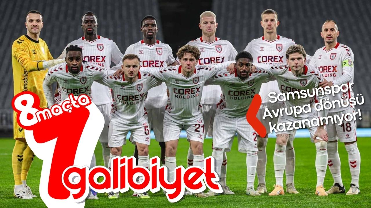 Samsunspor Avrupa dönüşü kazanamıyor!