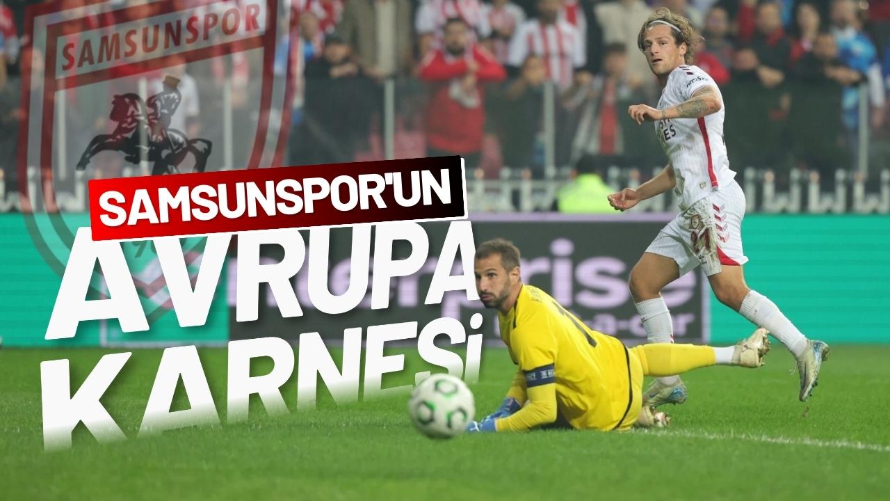 Samsunspor Avrupa'da kaç galibiyet, beraberlik ve mağlubiyet aldı?