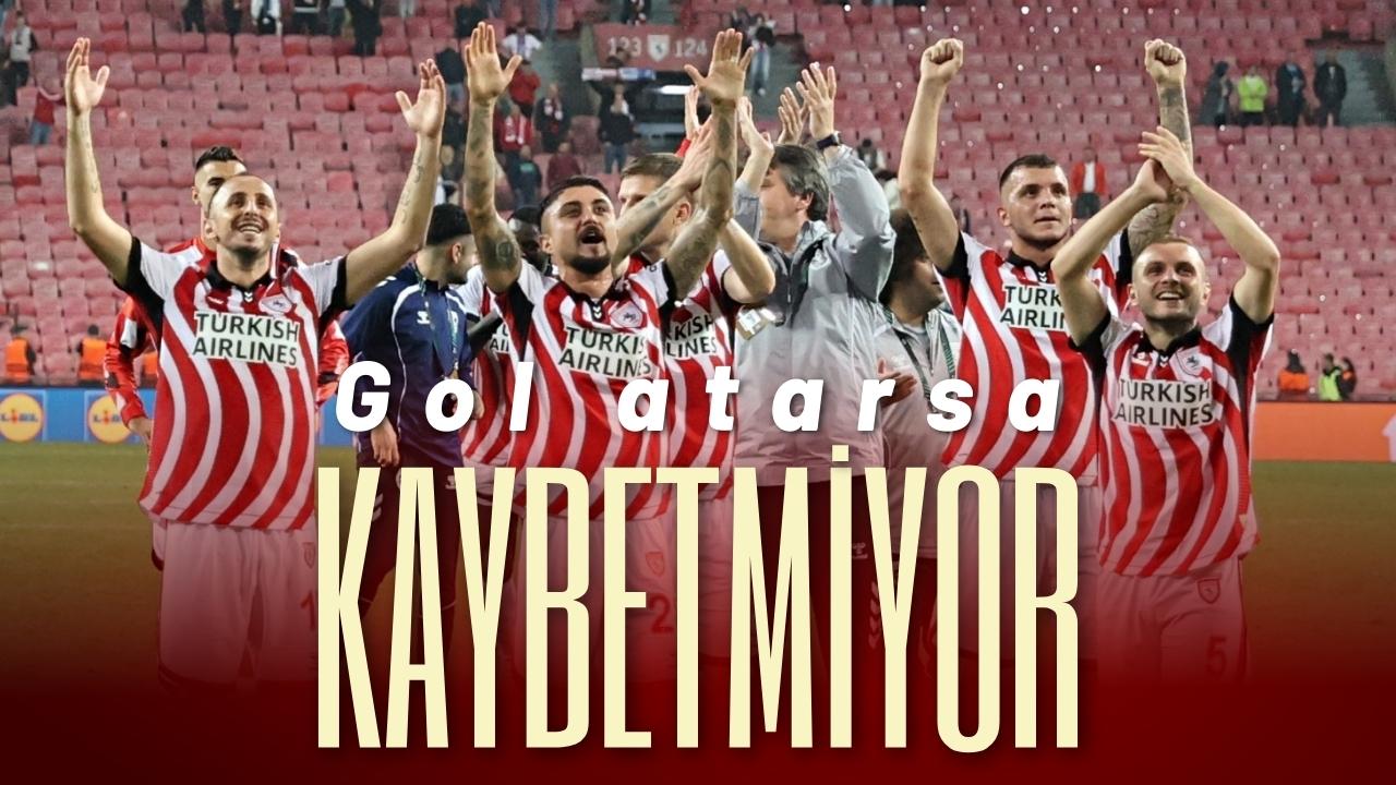 Samsunspor dış sahadaki öne geçtiği maçlarda kaybetmiyor