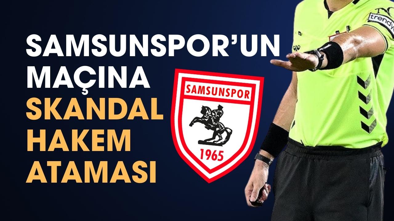 Samsunspor Gaziantep FK maçına skandal hakem
