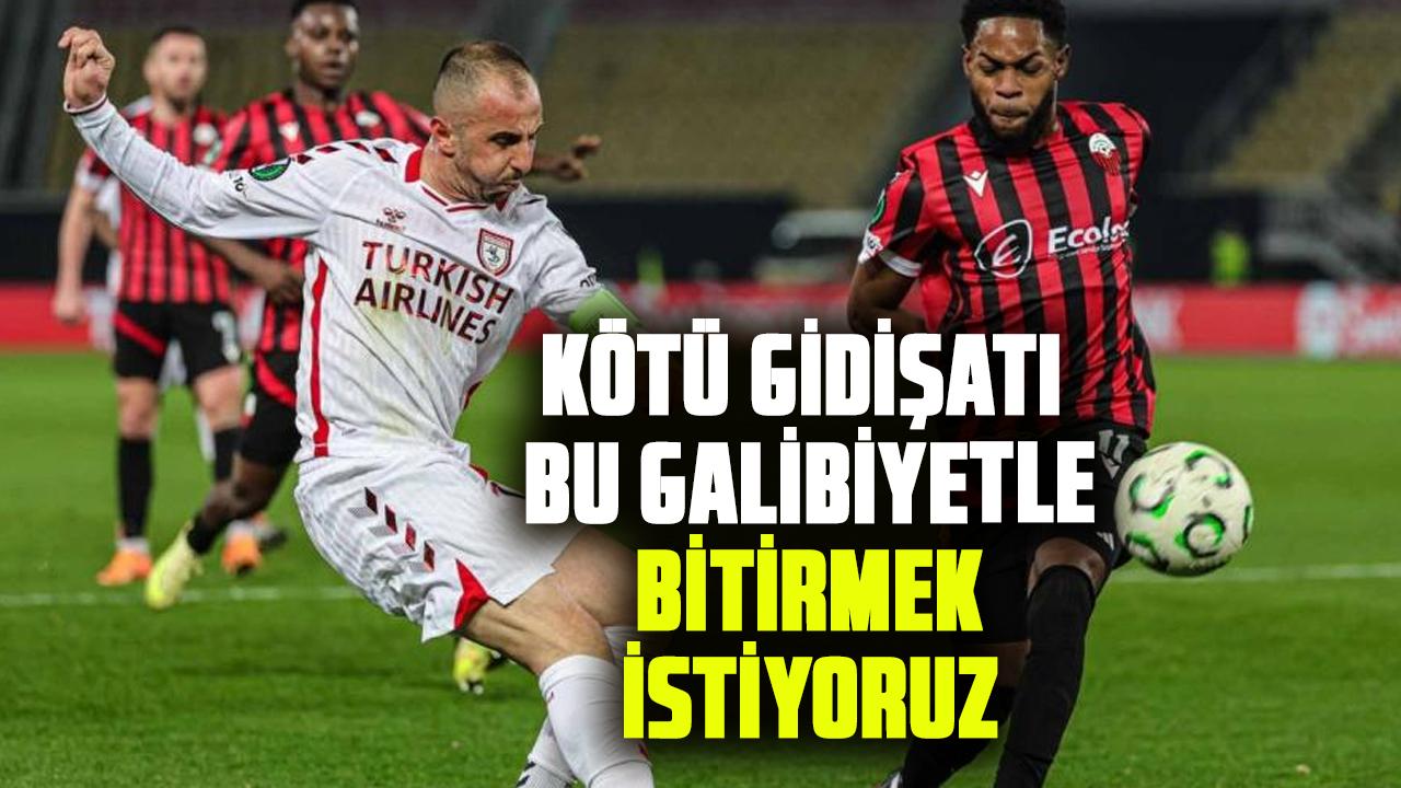 Samsunspor Kaptan Zeki Yavru: Kötü gidişatı bu galibiyetle bitirmek istiyoruz