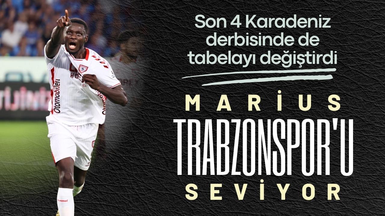 Samsunspor Marius Mouandilmadji'nin skor ürettiği Trabzonspor derbilerini kaybetmiyor