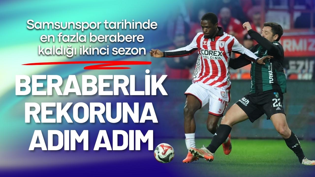 Samsunspor tarihinde en fazla berabere kaldığı ikinci sezon