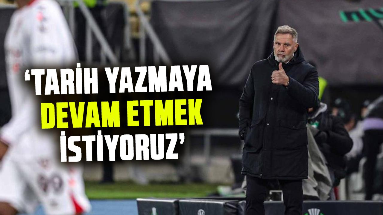 Samsunspor Teknik Direktörü Thorsten Fink: Tarih yazmaya devam etmek istiyoruz
