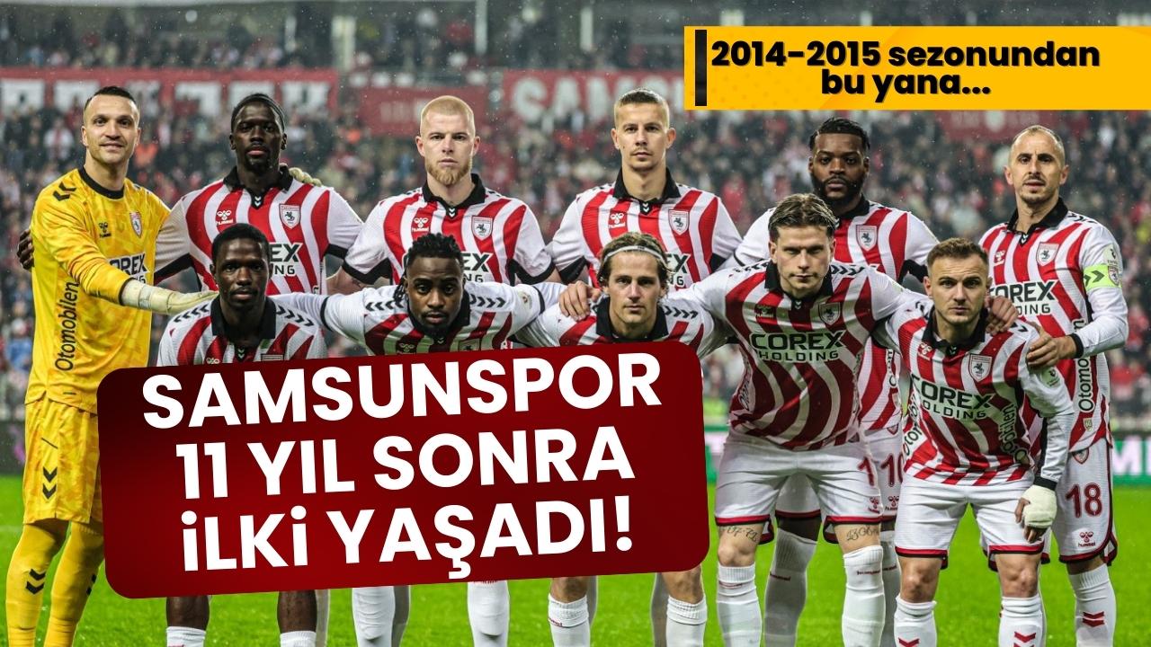 Samsunspor Trabzonspor maçında 11 yıl sonra bir ilki yaşadı
