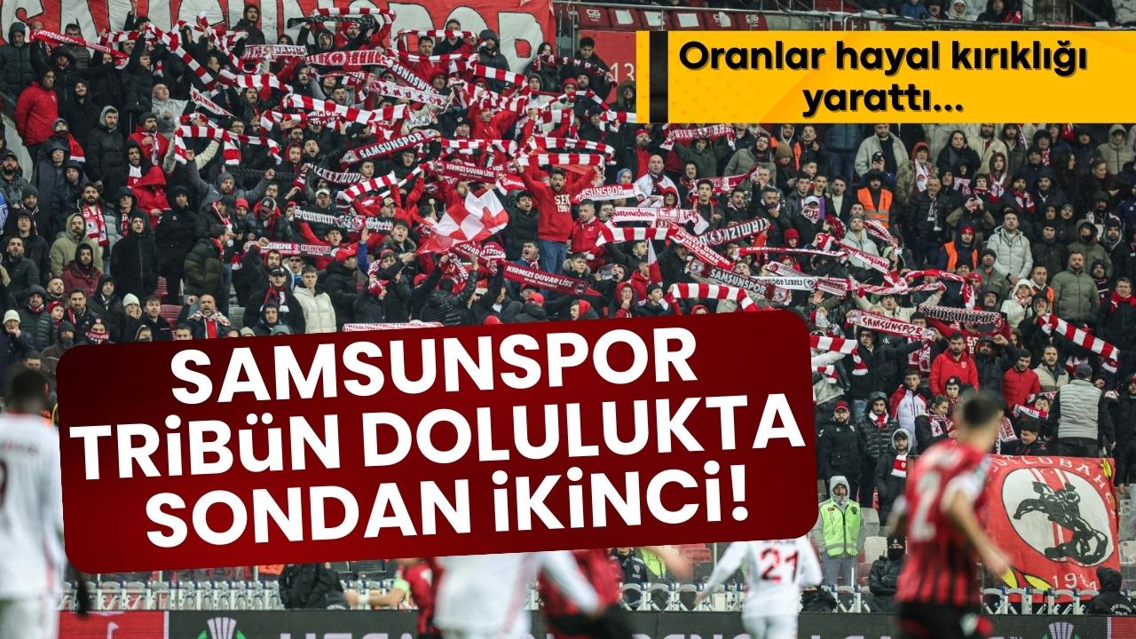 Samsunspor tribün doluluk oranlarında sondan ikinci sırada yer aldı! Hayal kırıklığı...