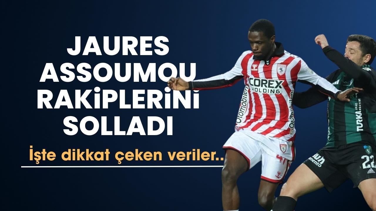 Samsunsporlu Jaures Assoumou rakiplerini solladı! İşte dikkat çeken o rakamlar...