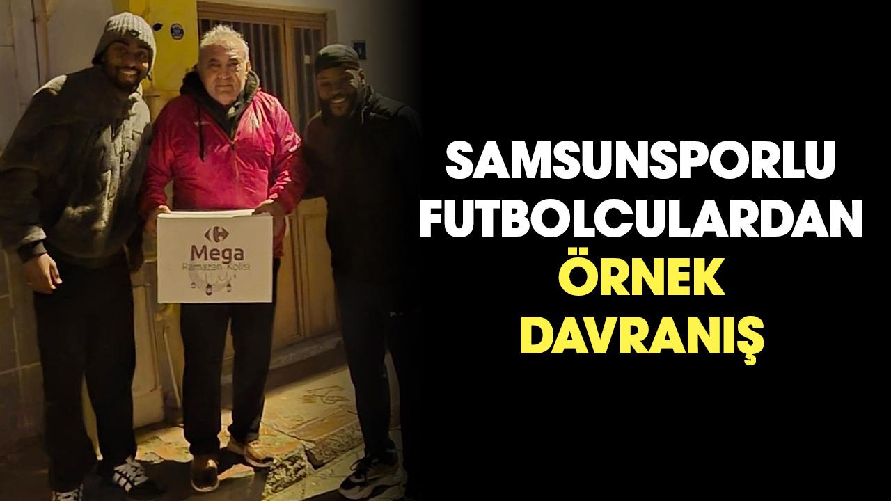Samsunsporlu Ntcham ve Makoumbou’dan örnek davranış