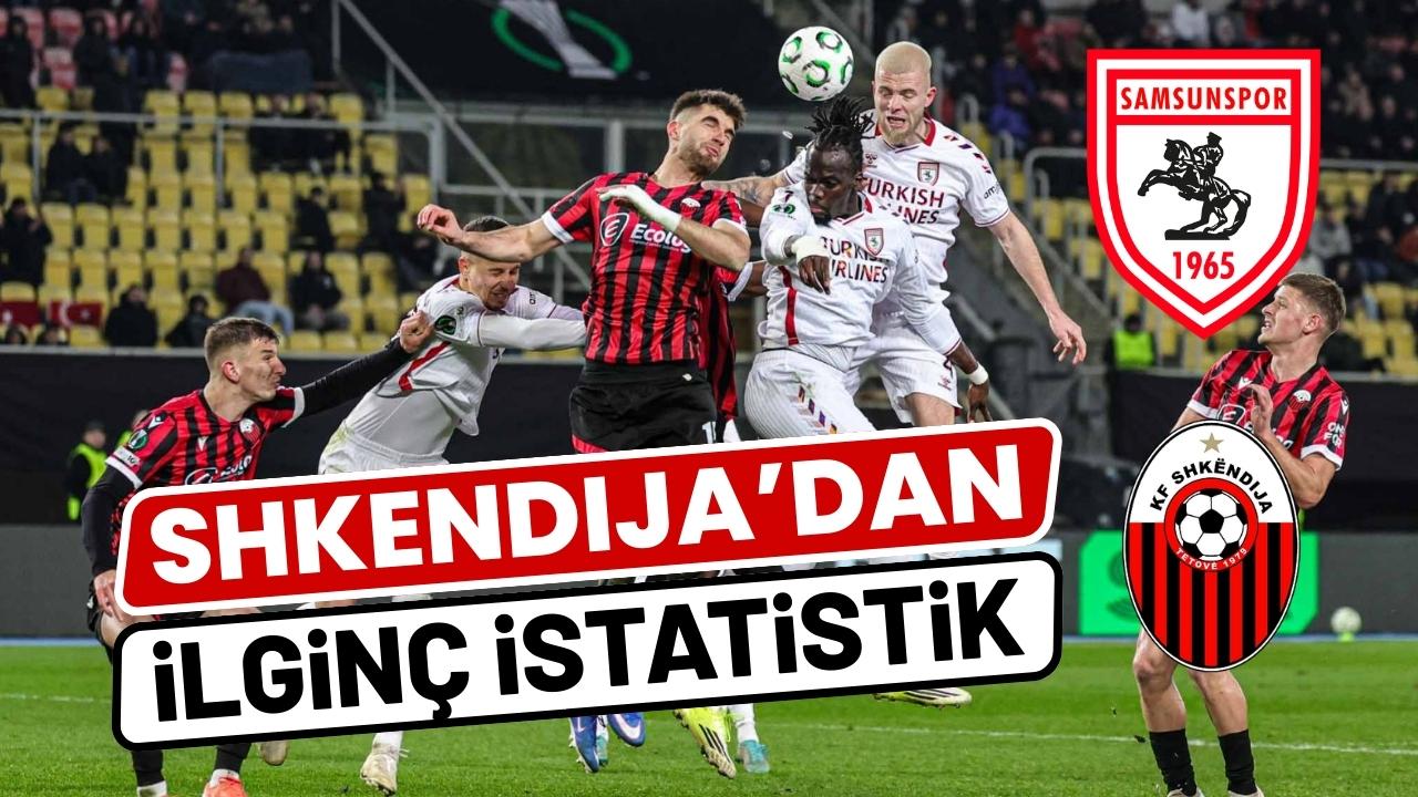 Samsunspor'un rakibi Shkendija'dan ilginç istatistik!