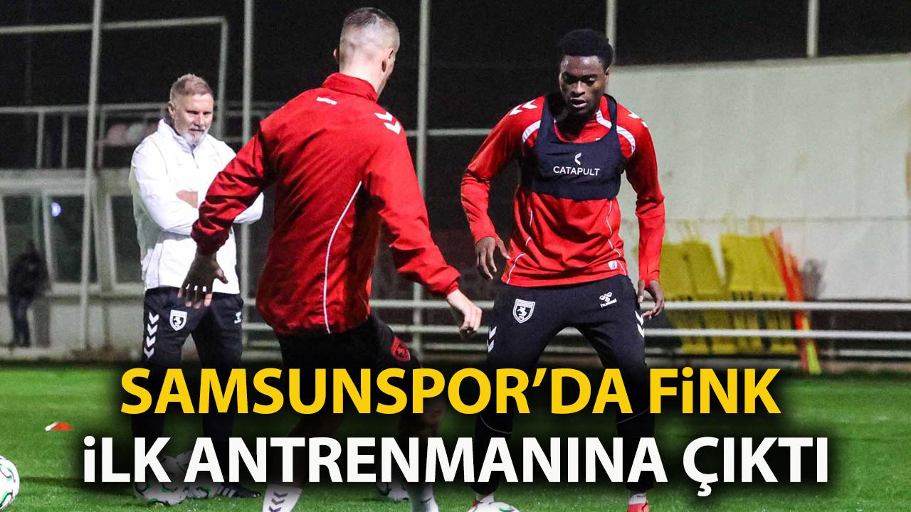 Samsunspor'un yeni teknik direktörü Thorsten Fink, ilk antrenmanına çıktı