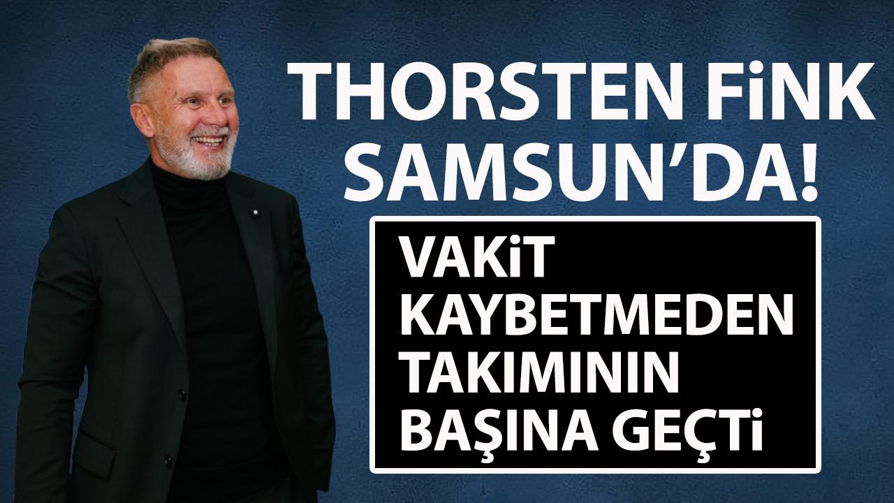 Samsunspor’un yeni Teknik Direktörü Thorsten Fink, Samsun’a geldi