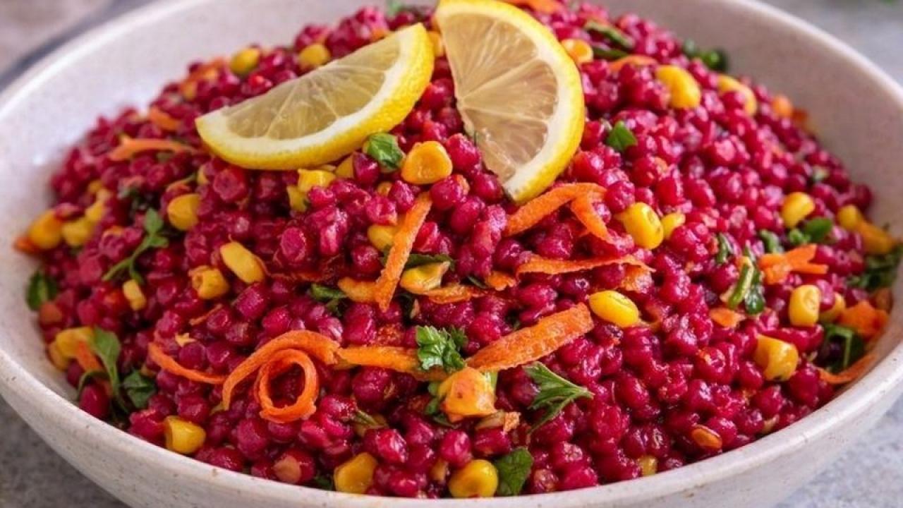 Şık sunumlu pancarlı salata tarifi