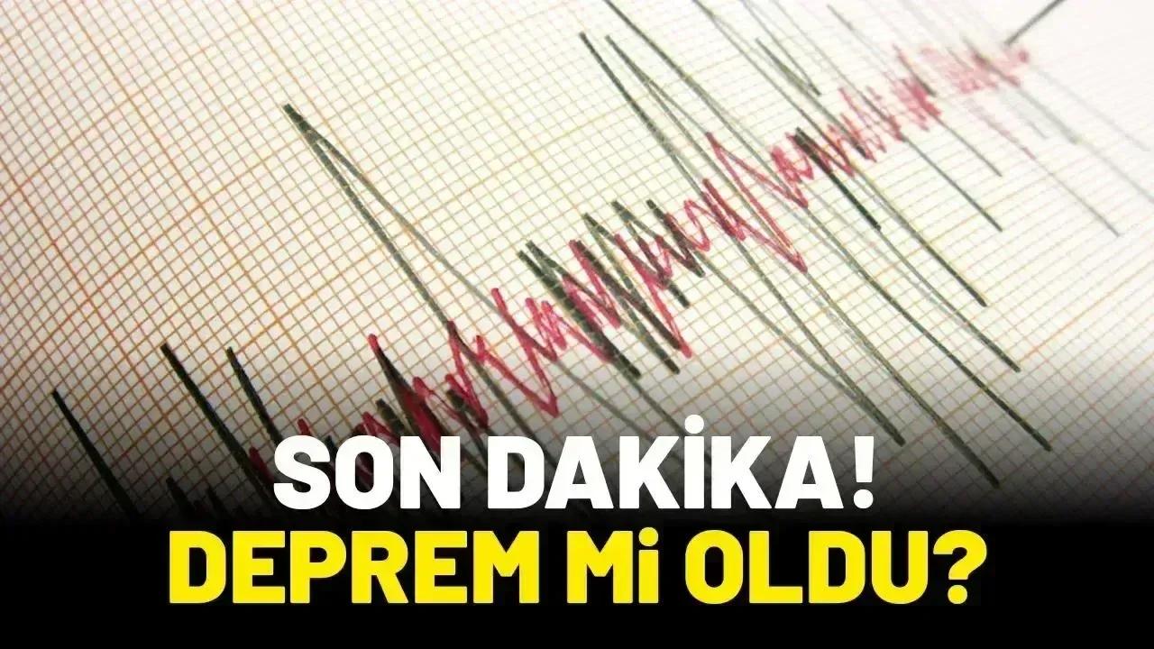 Son dakika! Deprem mi oldu?