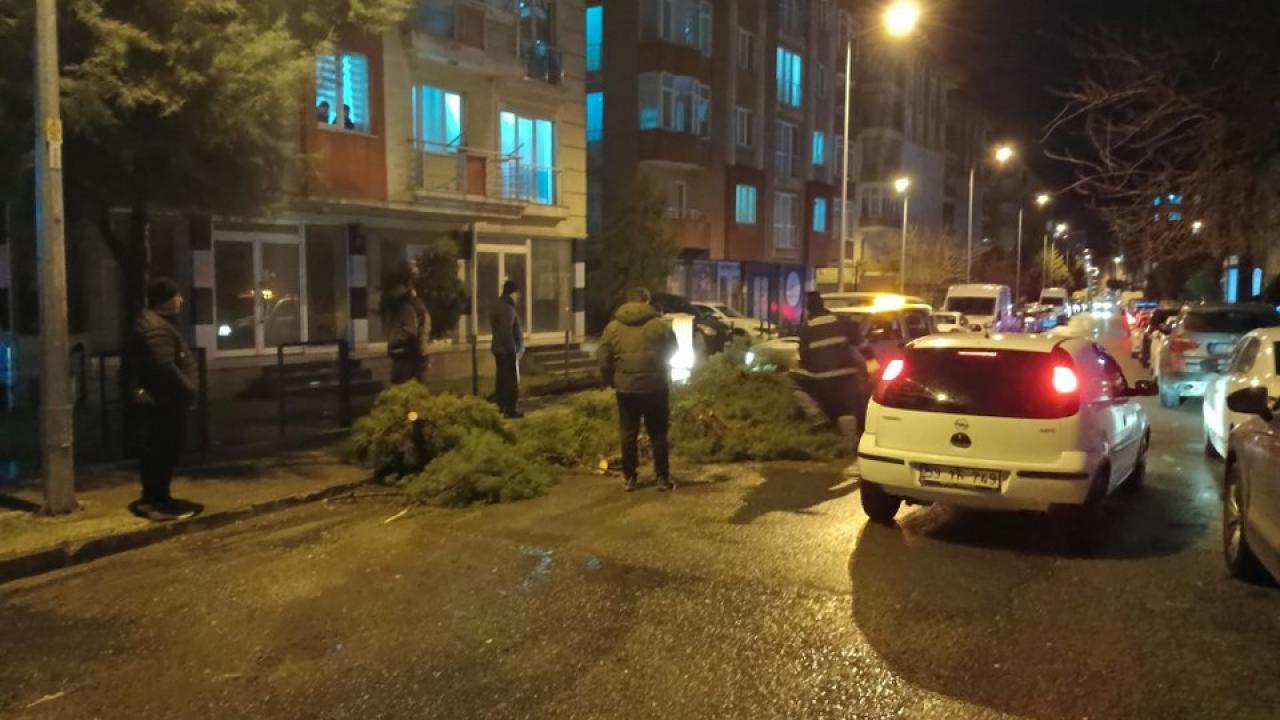 Tekirdağ'da kuvvetli rüzgar! Ev ve iş yerinin çatısı uçtu