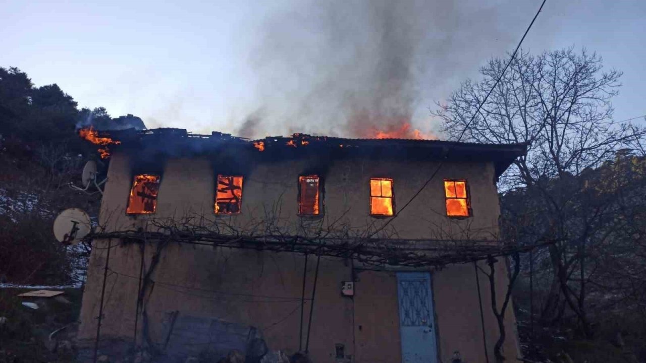 Yaşlı kadın evinde çıkan yangında can verdi