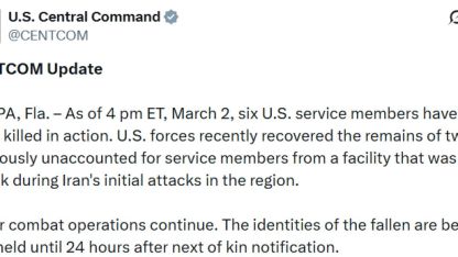 İran saldırılarında ölen ABD askerlerinin sayısı 6’ya yükseldi