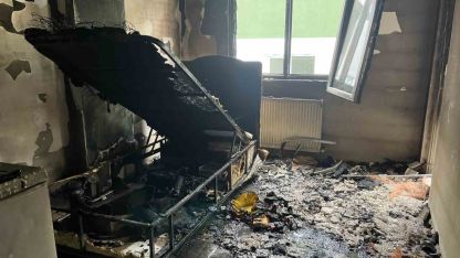 Ordu’da dairede yangın paniği