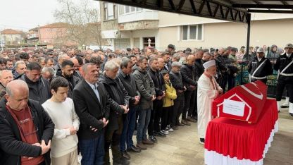 Eğlence mekanına gerçekleştirilen saldırıda ölen polis son yolculuğuna uğurlandı
