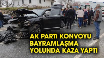 AK Parti konvoyu kaza yaptı