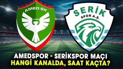 Amedspor - Serikspor maçı hangi kanalda, saat kaçta?