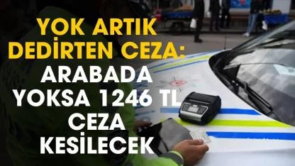 Arabanızda bunlar yoksa 1246 TL ceza yiyebilirsiniz