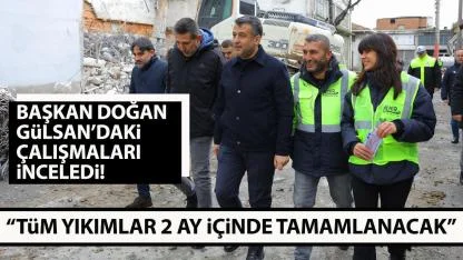 Başkan Doğan Gülsan Sanayi Sitesi'ndeki çalışmaları inceledi