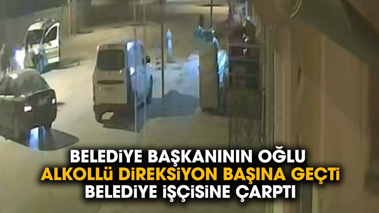 Belediye başkanının oğlu alkollü direksiyon başına geçti belediye işçisini yaraladı