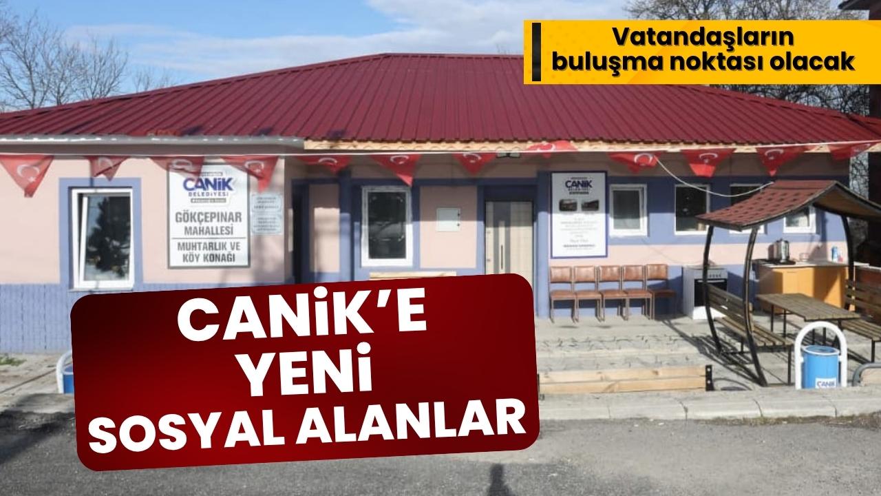 Canik'te yeni sosyal alanlar yükseliyor