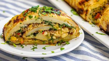 Dilim dilim şık sunumlu patates tarifi