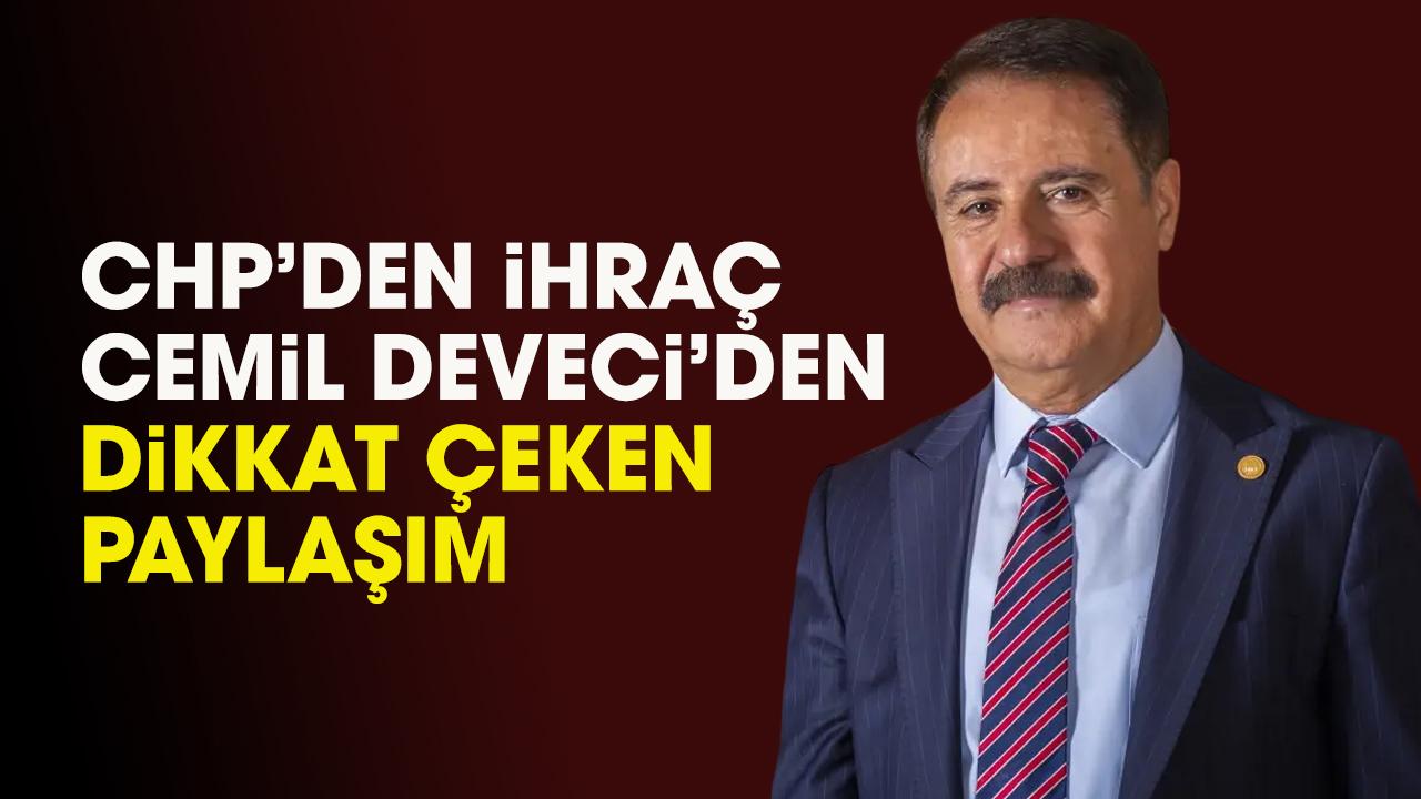 Eski Atakum Belediye Başkanı Cemil Deveci'den dikkat çeken bir paylaşım