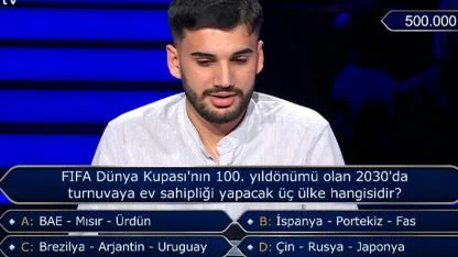 FIFA Dünya Kupası'nın 100. yıldönümü olan 2030'da turnuvaya ev sahipliği yapacak üç ülke hangisidir?
