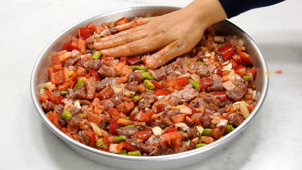 Fırında pratik kuşbaşı et yemeği tarifi