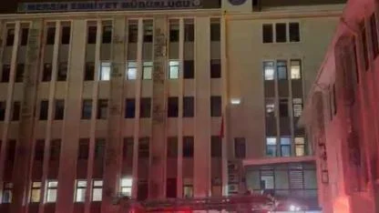 İl Emniyet Müdürlüğü'nde yangın