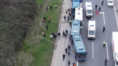 İstanbul'da 4 cezaevi aracı kaza yaptı!