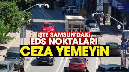 İşte Samsun'daki EDS noktaları