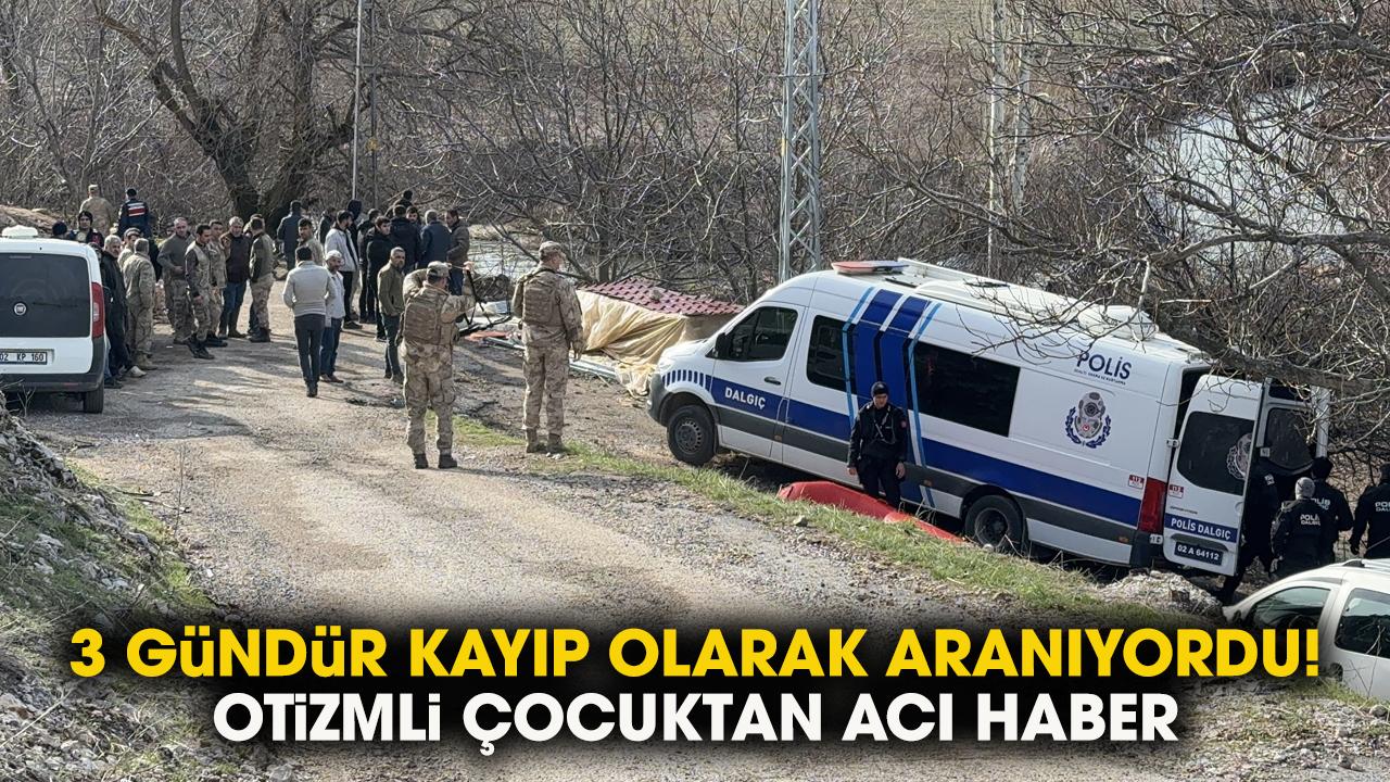 Kayıp oalrak aranan 8 yaşındaki otizmli Fırat Can Temel'den acı haber geldi
