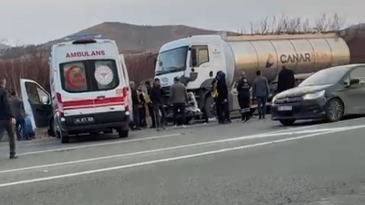 Kontrolden çıkan kamyon, araca çarptı: 1 ölü, 1 yaralı