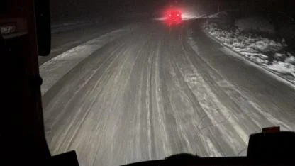 Kop Geçidi’nde tipi ve fırtına