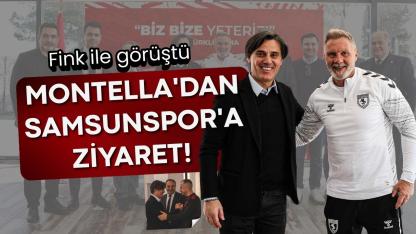 Montella'dan Samsunspor'a ziyaret! Fink ile görüştü