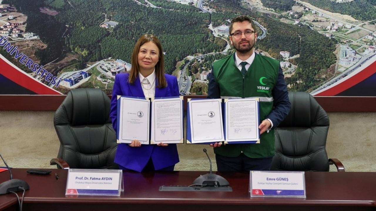 OMÜ ile Yeşilay arasında iş birliği protokolü