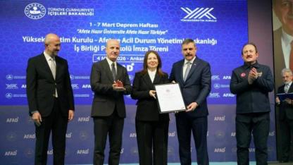 OMÜ Kentsel Arama ve Kurtarma Ekibi Akreditasyon Sertifikasını aldı