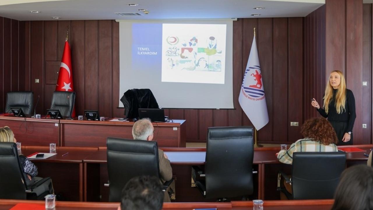 OMÜ’de Temel İş Sağlığı ve Güvenliği Eğitimleri devam ediyor