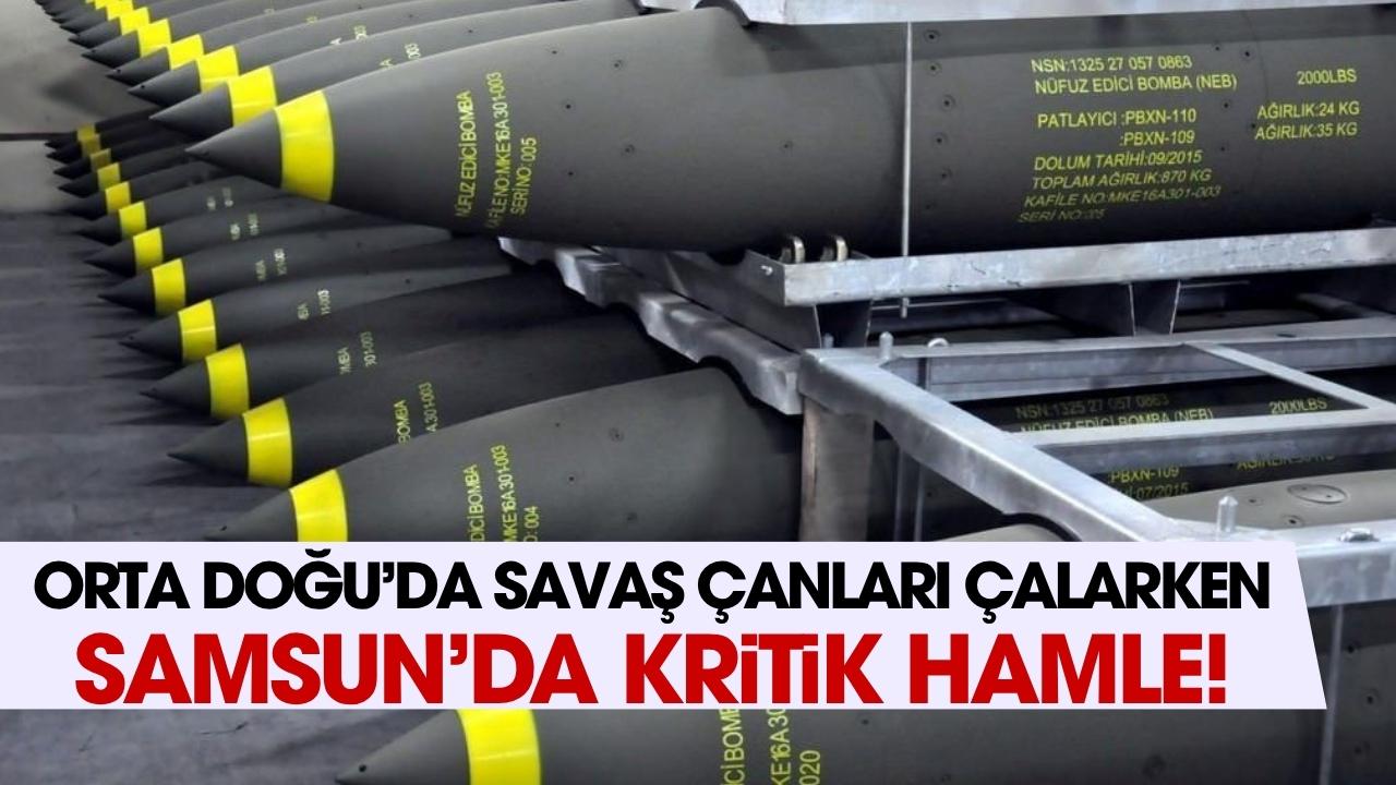 Orta Doğu’da savaş çanları çalarken Samsun’da kritik hamle: Uçak bombası üretimi başlıyor!