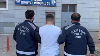 Samsun’da dolandırıcılık hükümlüsü pencereden kaçarken yakalandı