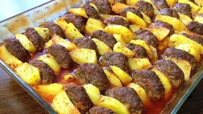 Pratik akşam yemekleri için köfte patates tarifi